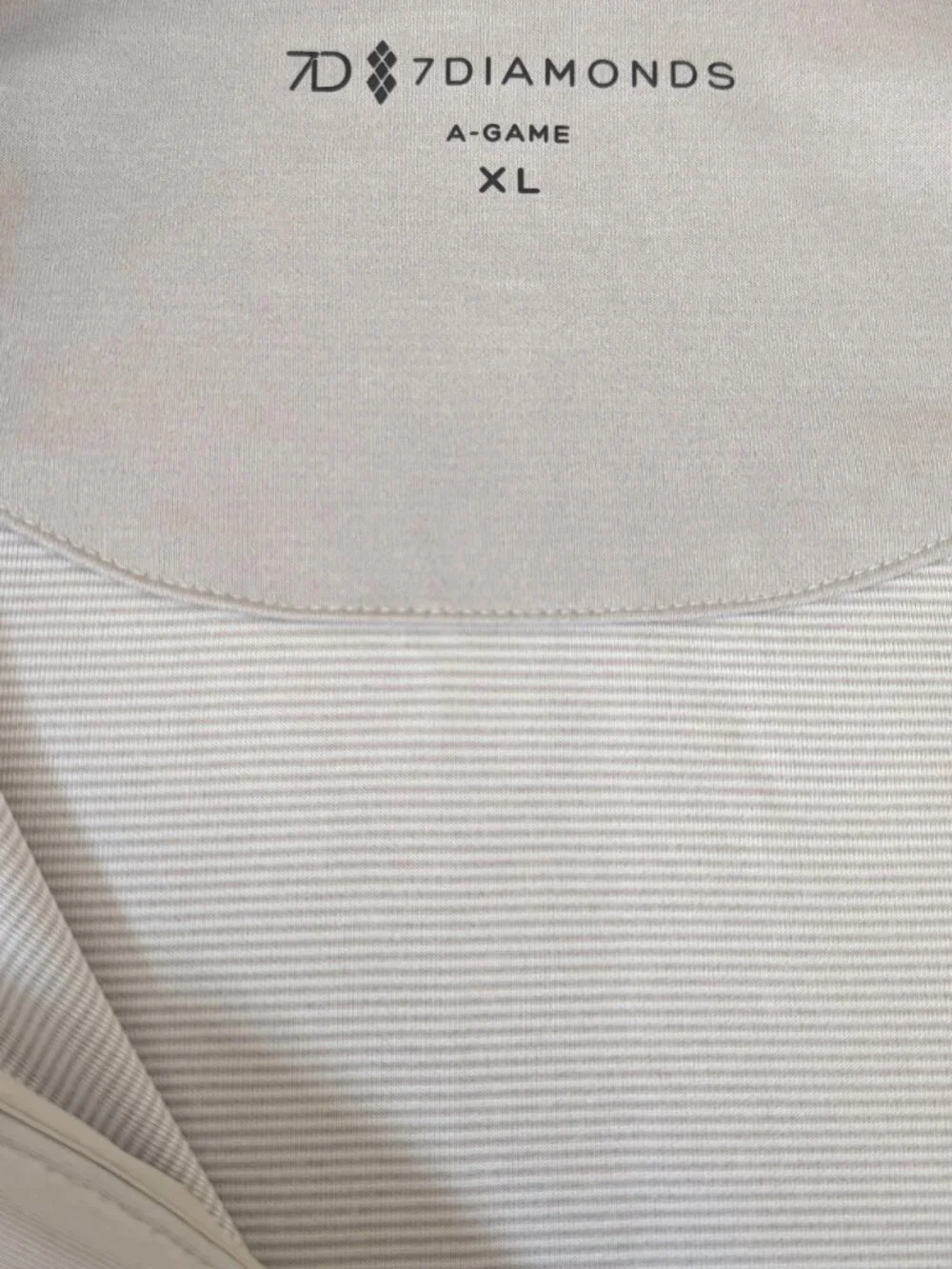 7 Diamonds A-Game Quarter Zip Pullover Men’s XL Tan 4-Way Stretch NWT
